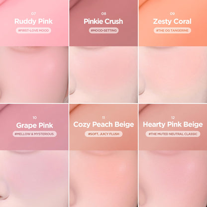 Imported Korean makeup blush compact lifestyle shot