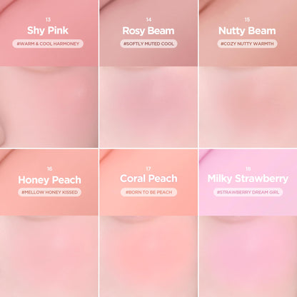 Lilybyred brand cream blush compact side perspective