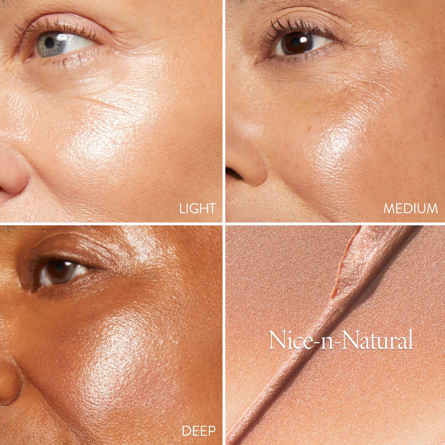 Laura Geller Nice-n-Natural multitasking cream blush and lip tint open compact with mirror