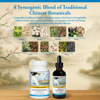 Kan Herbs traditional Chinese herbal blend tablets for seasonal wellness.