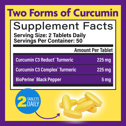 InnovixLabs time release turmeric tablets label details