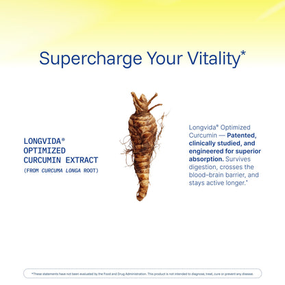 ProHealth Longvida Curcumin 1000mg dosage information
