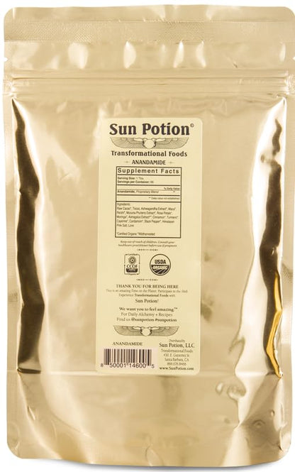 Sun Potion Bliss Alchemy adaptogenic cacao supplement packaging details
