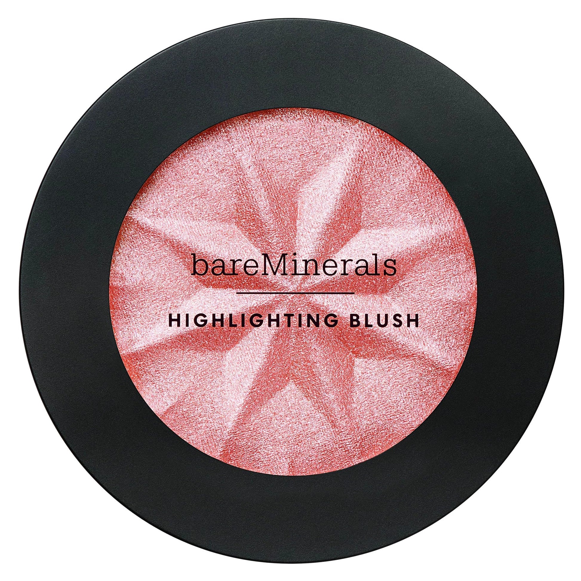 Luminous pink glow face makeup powder swatches on neutral skin tone