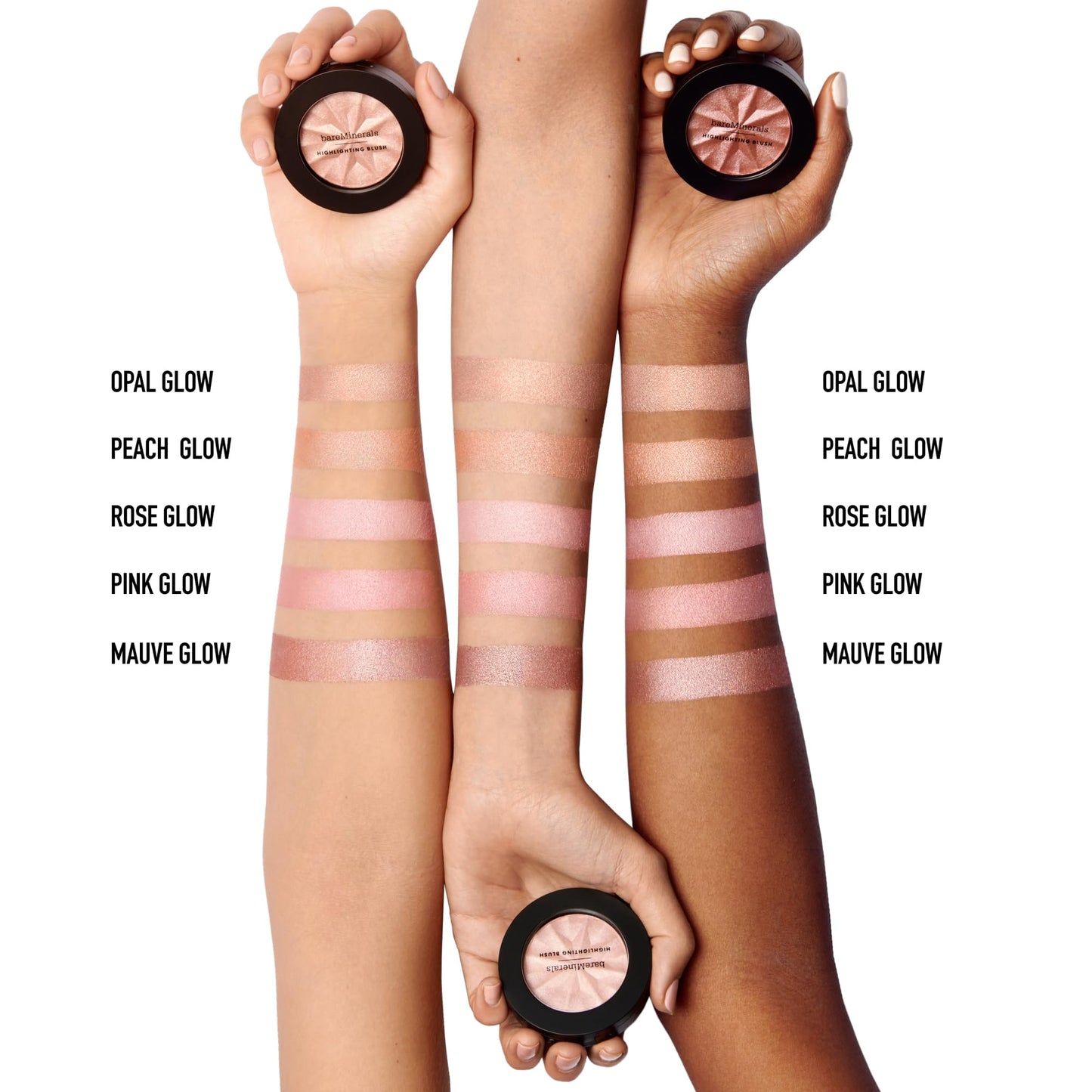 Talc free vegan cheek blusher product packaging close up shot