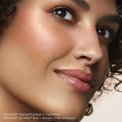 Full bareMinerals Gen Nude collection product assortment with pink glow variant
