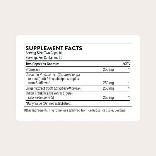 Thorne Phytoprofen botanical ingredients label