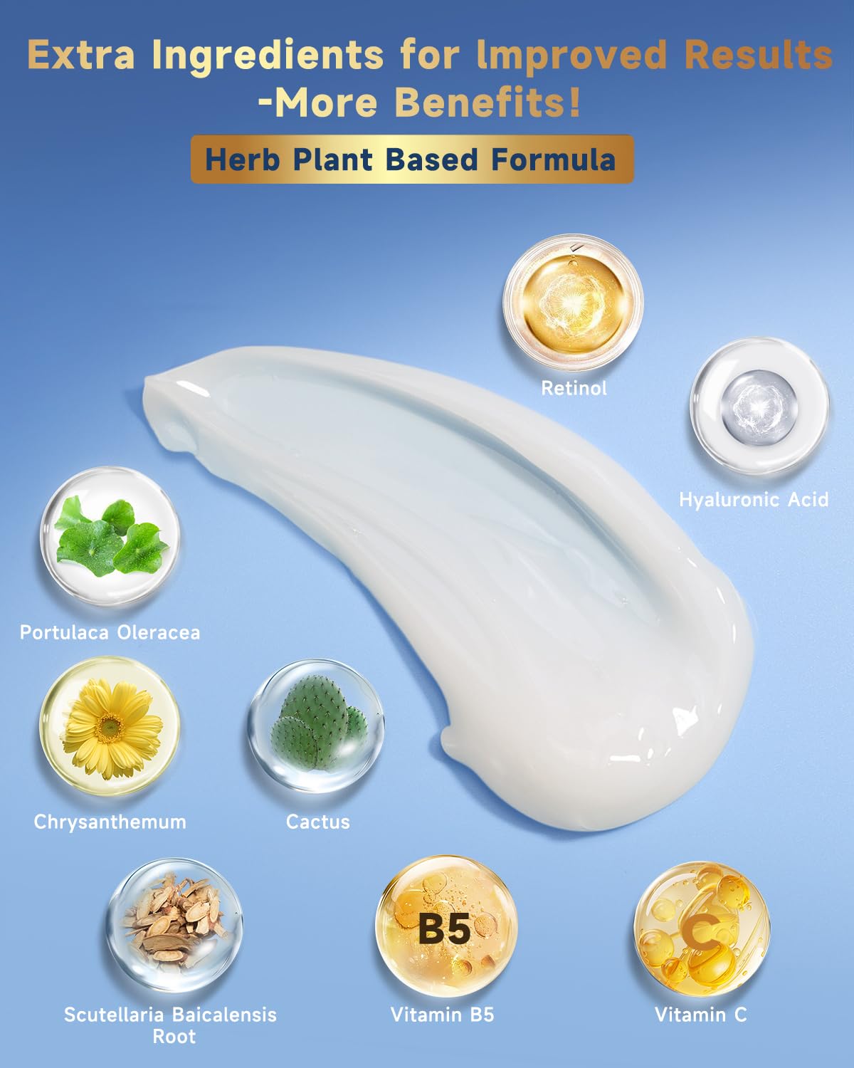 Felicemy imported men's face lotion featuring retinol and hyaluronic acid ingredients