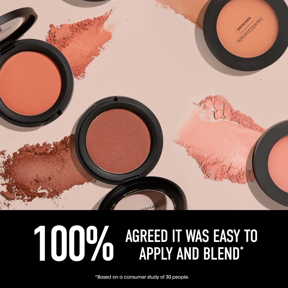 bareMinerals talc free face makeup product displaying the authentic packaging details