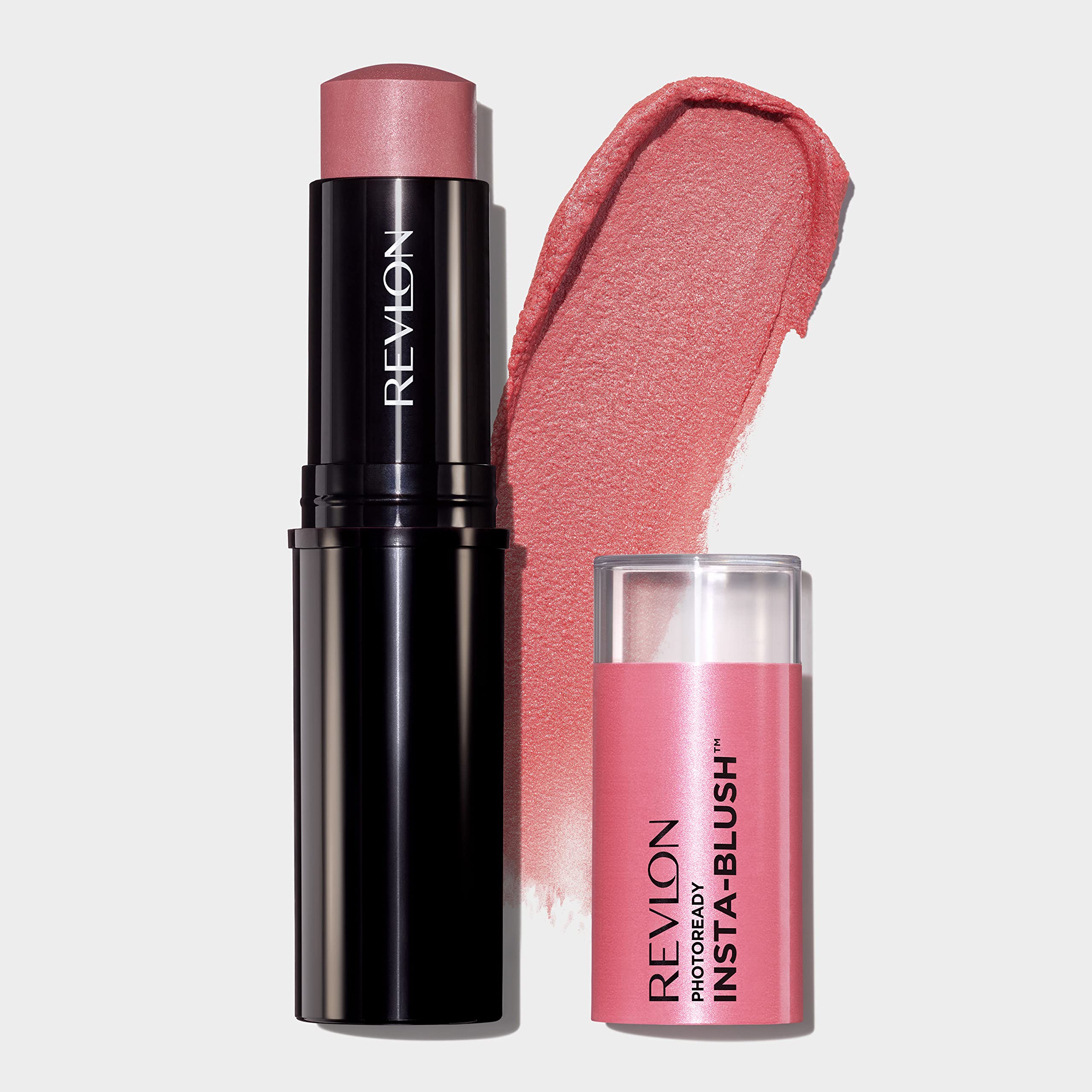 Revlon cream to powder blush stick showing twist up packaging