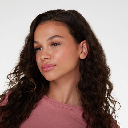 Essence Cosmetics 10 Tickle Me Pink blush stick top angle view showing creamy product tip