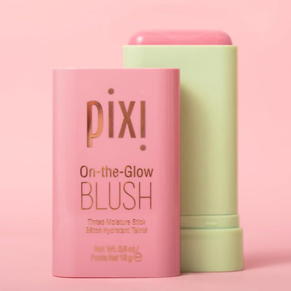 Pixi solid cheek tint stick container open showing pink product