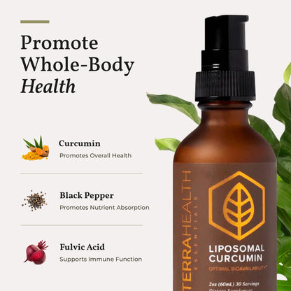 Terra Health Essentials liposomal technology supplement bottle