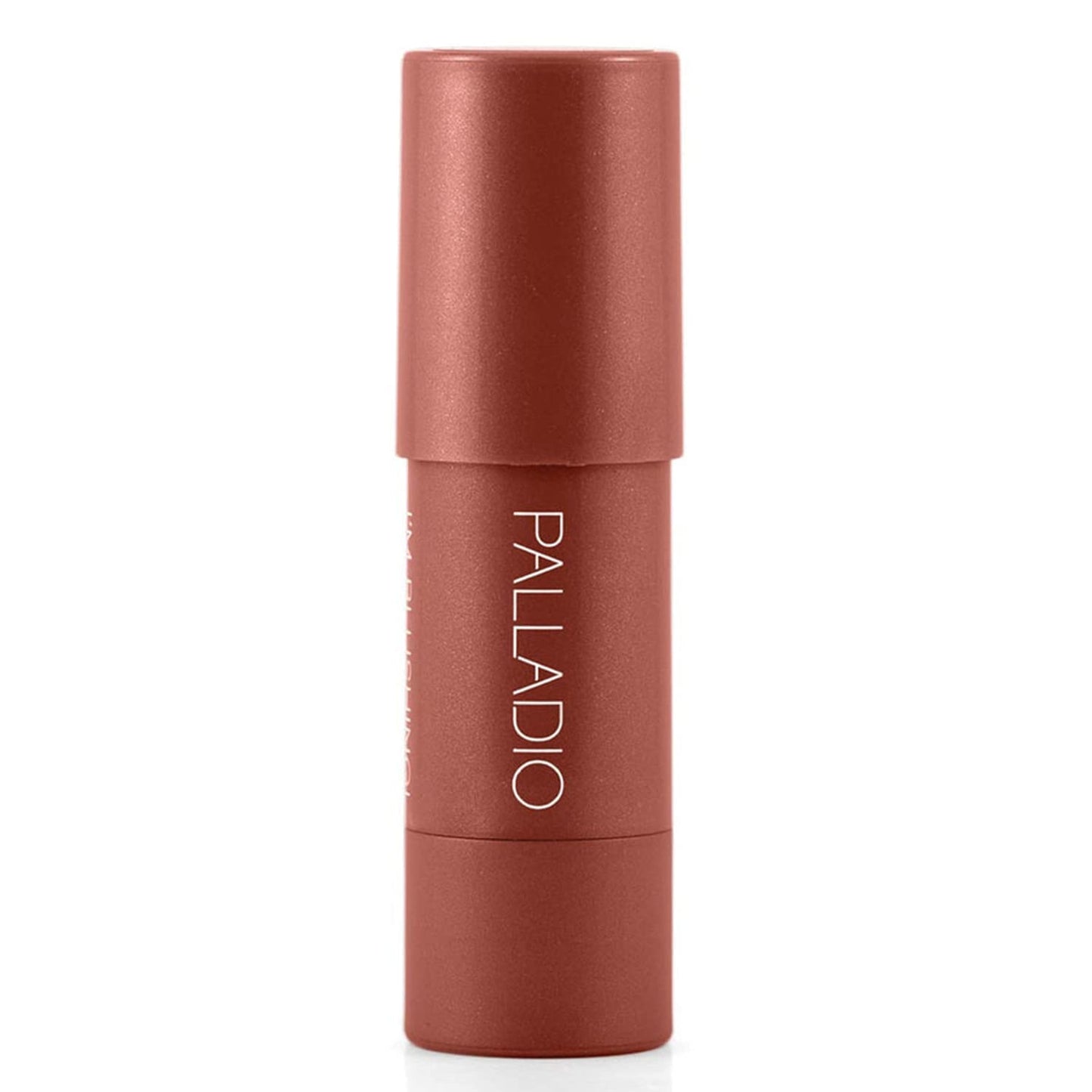 Palladio Darling shade cream blush stick dimensions and product packaging view.