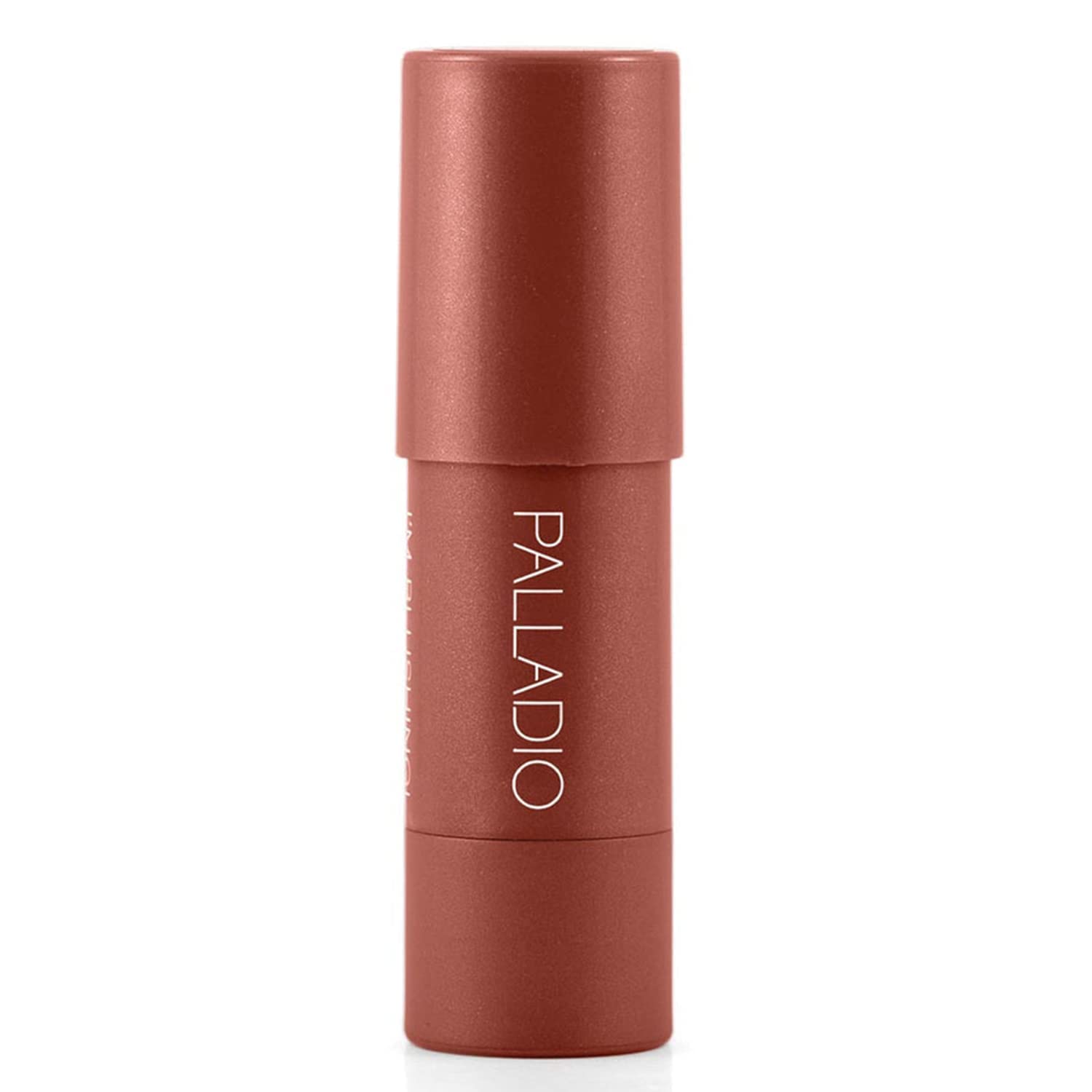 Palladio Darling shade cream blush stick dimensions and product packaging view.