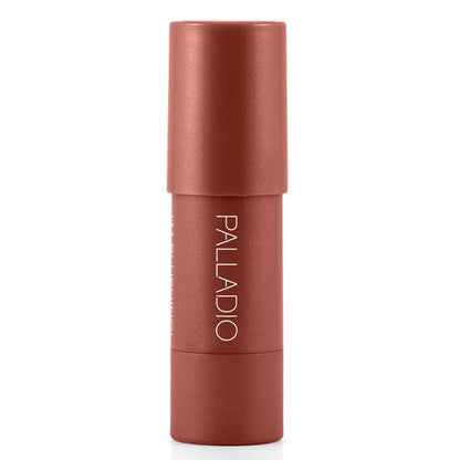 Palladio Darling shade cream blush stick dimensions and product packaging view.