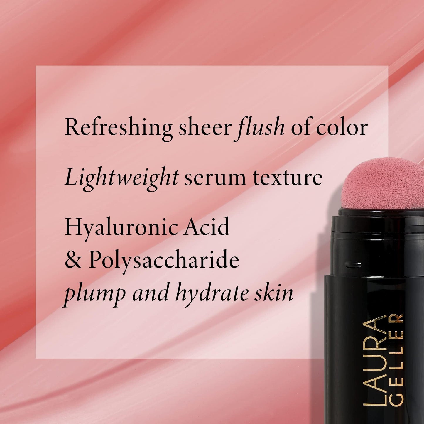 Laura Geller watercolor sheer finish blush tint color swatch