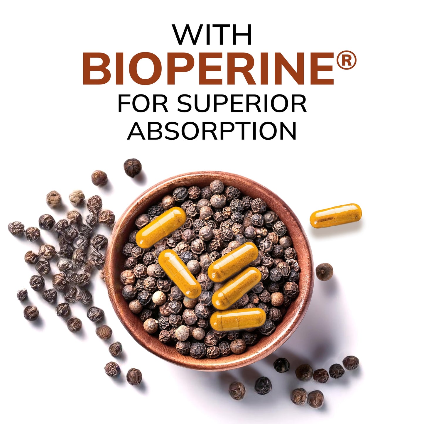 aSquared Nutrition Turmeric Curcumin bottle with capsules visible