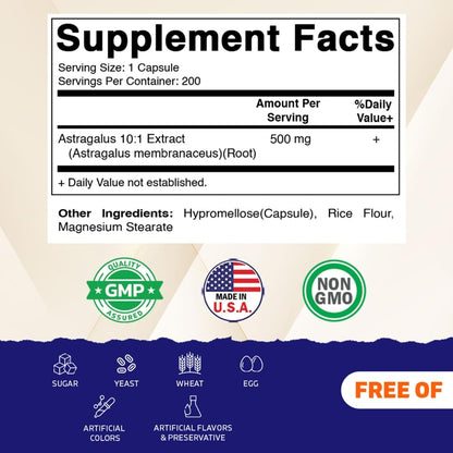 Vitamatic 10:1 concentrated herbal supplement packaging highlighting the 5000mg equivalent dosage specifications.