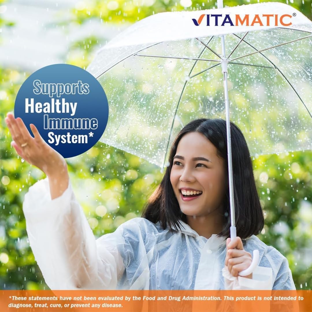 Vitamatic Astragalus 5000mg equivalent capsules bottle emphasizing plant-based clean ingredients formulation.