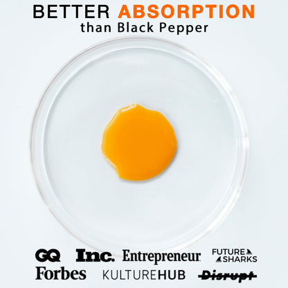 Advanced absorption liposomal curcumin bottle branding detail