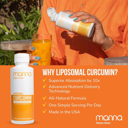Liposomal curcumin liquid dietary supplement for immune support