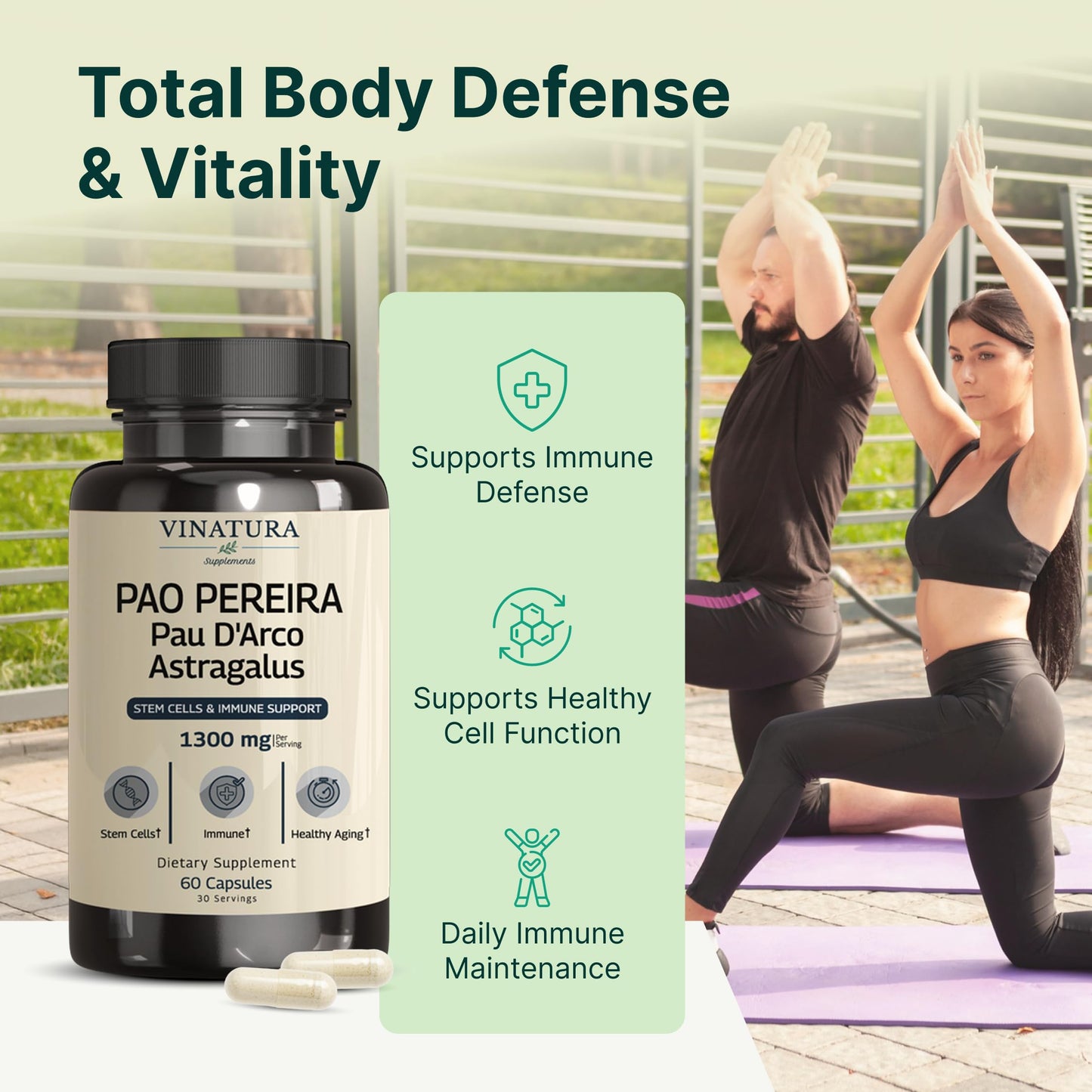 Vinatura 1300 milligrams formula ingredients list and dosage instructions
