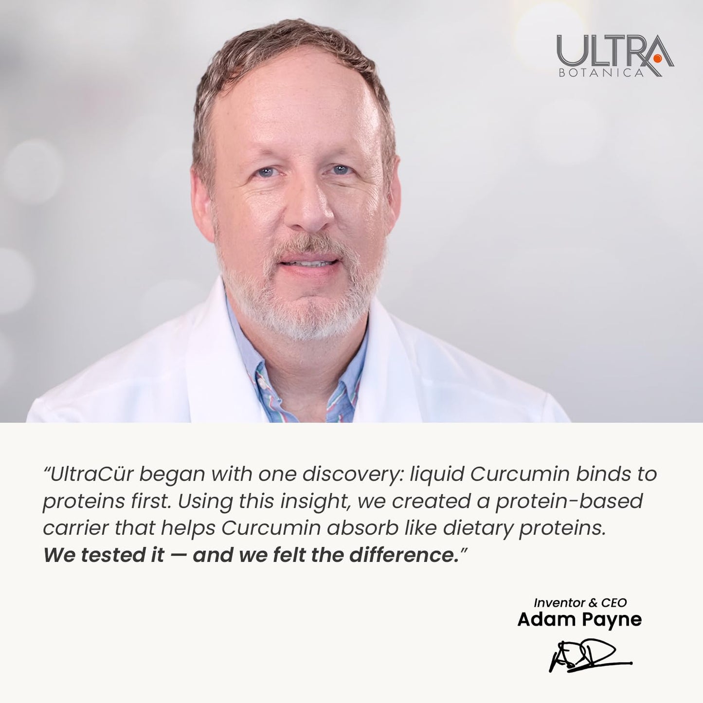 Close up of UltraCur Curcumin Complex dietary supplement label
