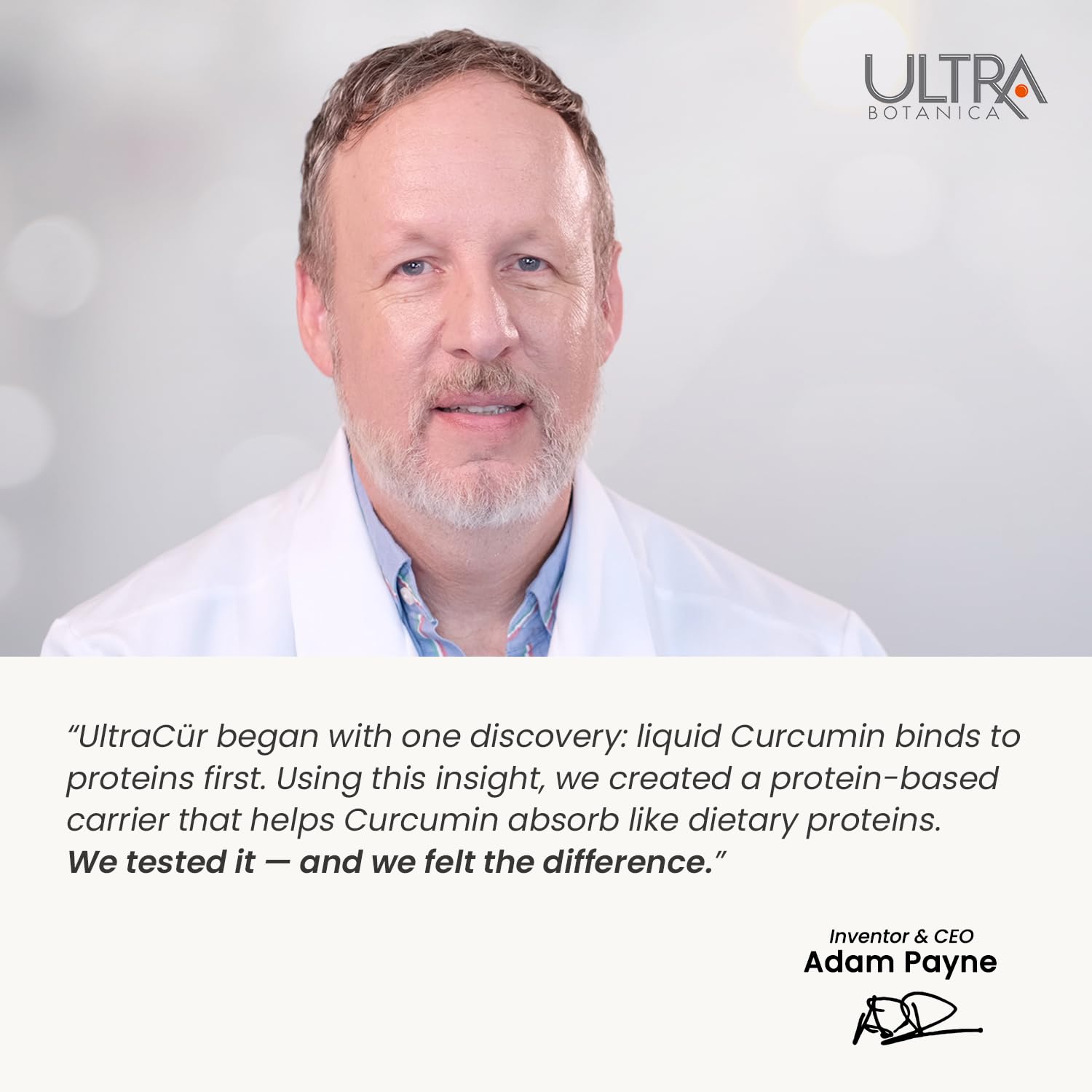 Close up of UltraCur Curcumin Complex dietary supplement label