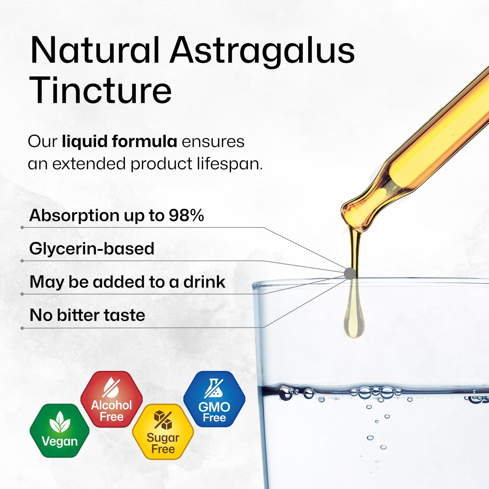 Bio Krauter Astragalus extract bottle showing the organic ingredients list and product facts