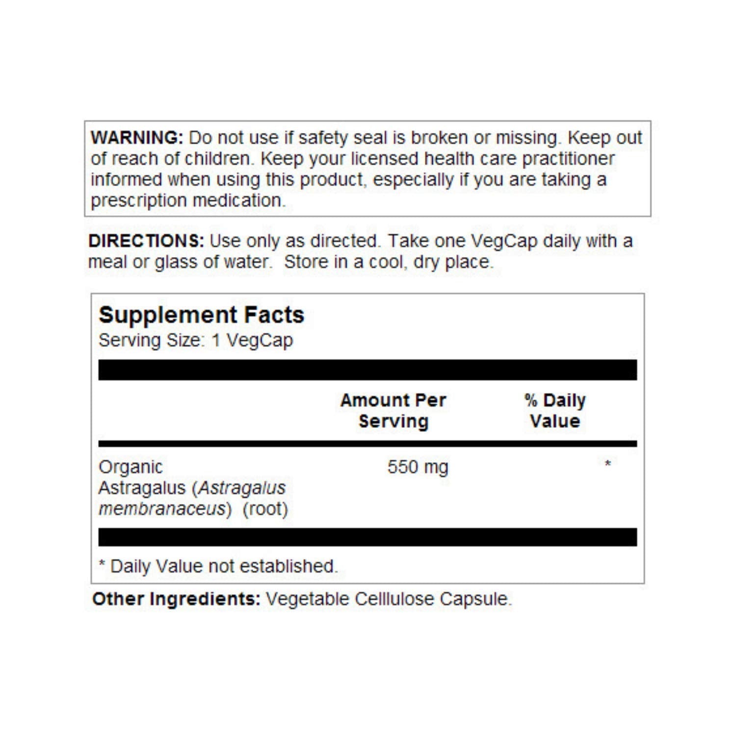 USA imported Solaray adaptogen supplement bottle showing non GMO label