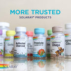 Premium Solaray herbal supplement bottle showing lab verified vegan seal