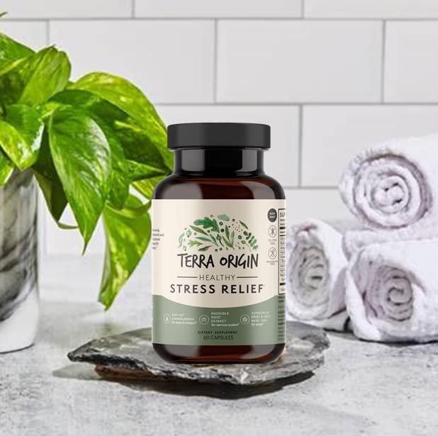 Authentic USA imported Terra Origin stress relief supplement packaging