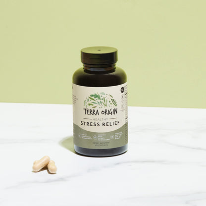 Terra Origin premium botanical wellness supplement for tension management