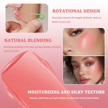 SHEEYOON hydrating lightweight waterproof cream blush rotational design detail.