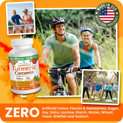 Natures Branch Turmeric Curcumin bottle in a lifestyle setting