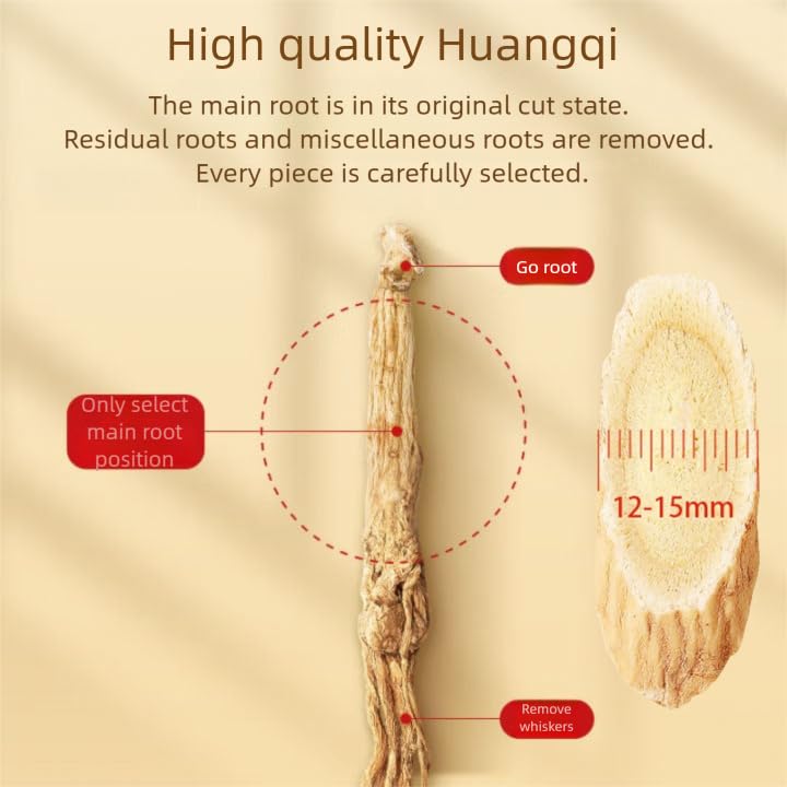 Pure Huang Qi dried herbal powder in an open bag showcasing fine texture and high quality