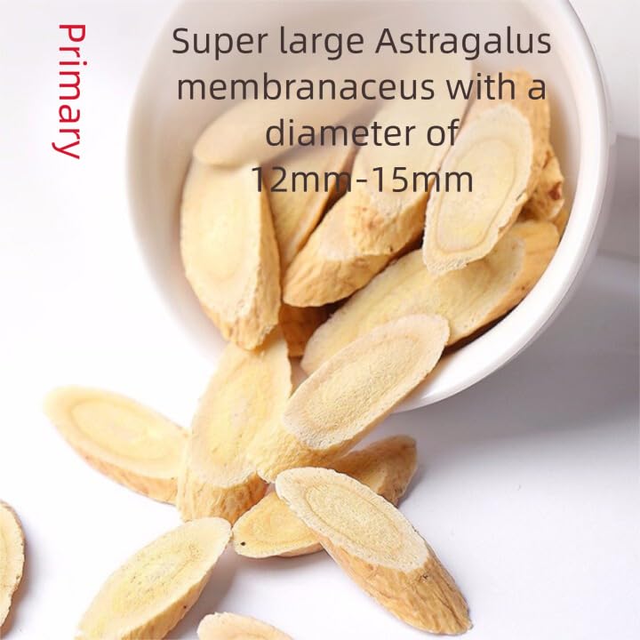 Back label of Dian Mai Hao Astragalus powder with nutritional details and legal disclaimer info