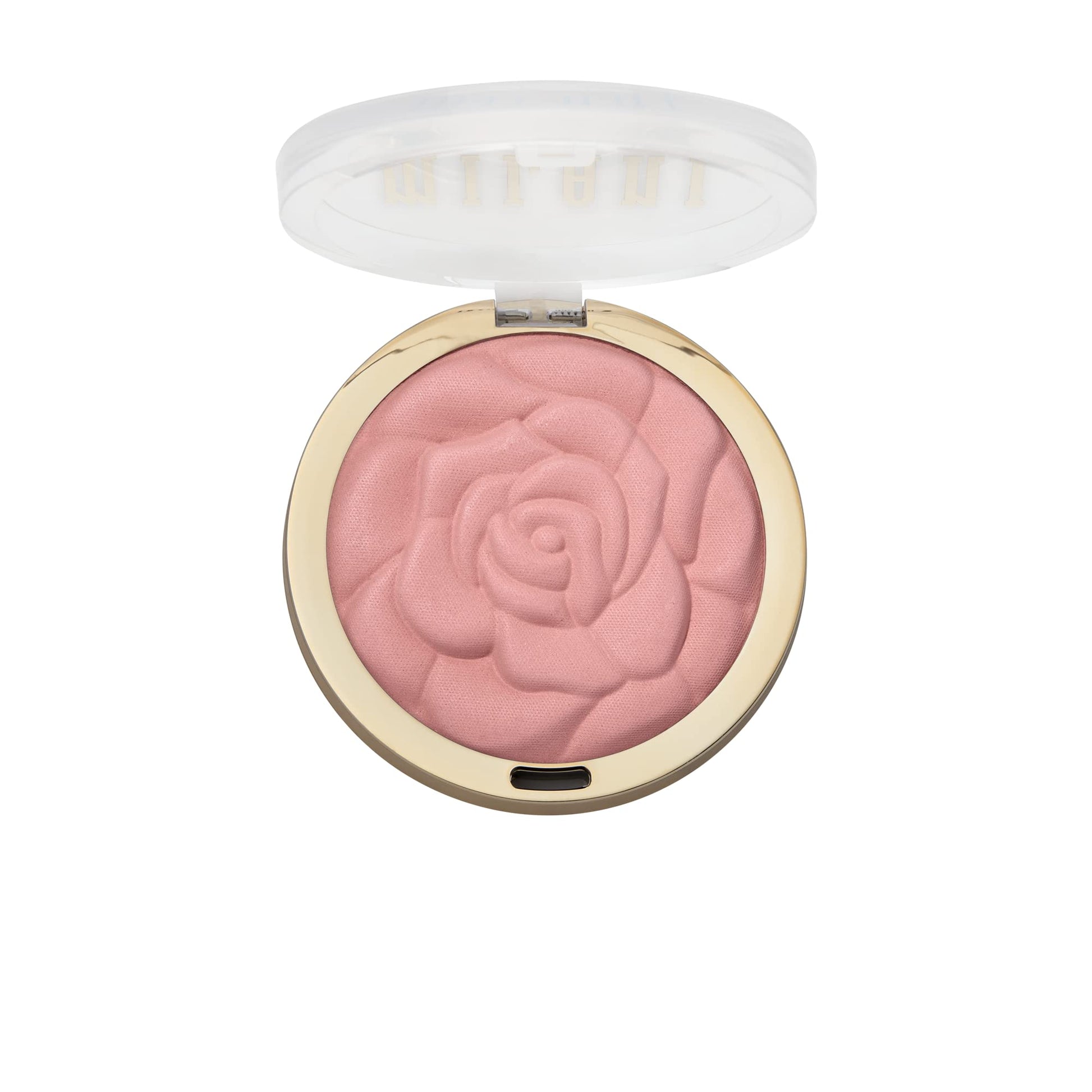 Authentic Milani rose petal pressed powder blush open compact
