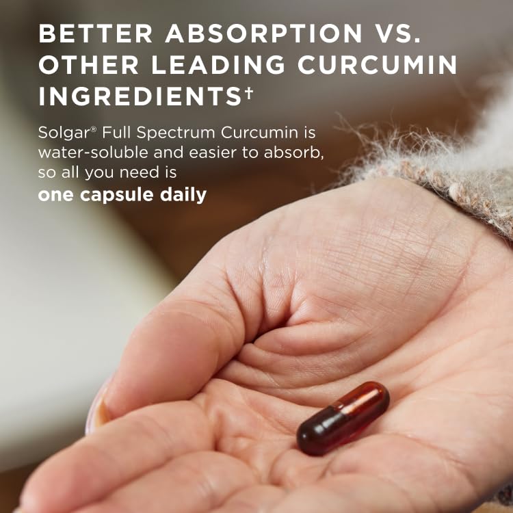 Solgar Full Spectrum Curcumin supplement facts label