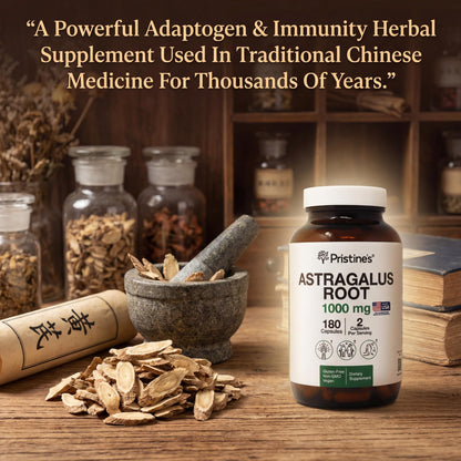 Pristine's Astragalus Root immune support dietary supplement packaging seal verification