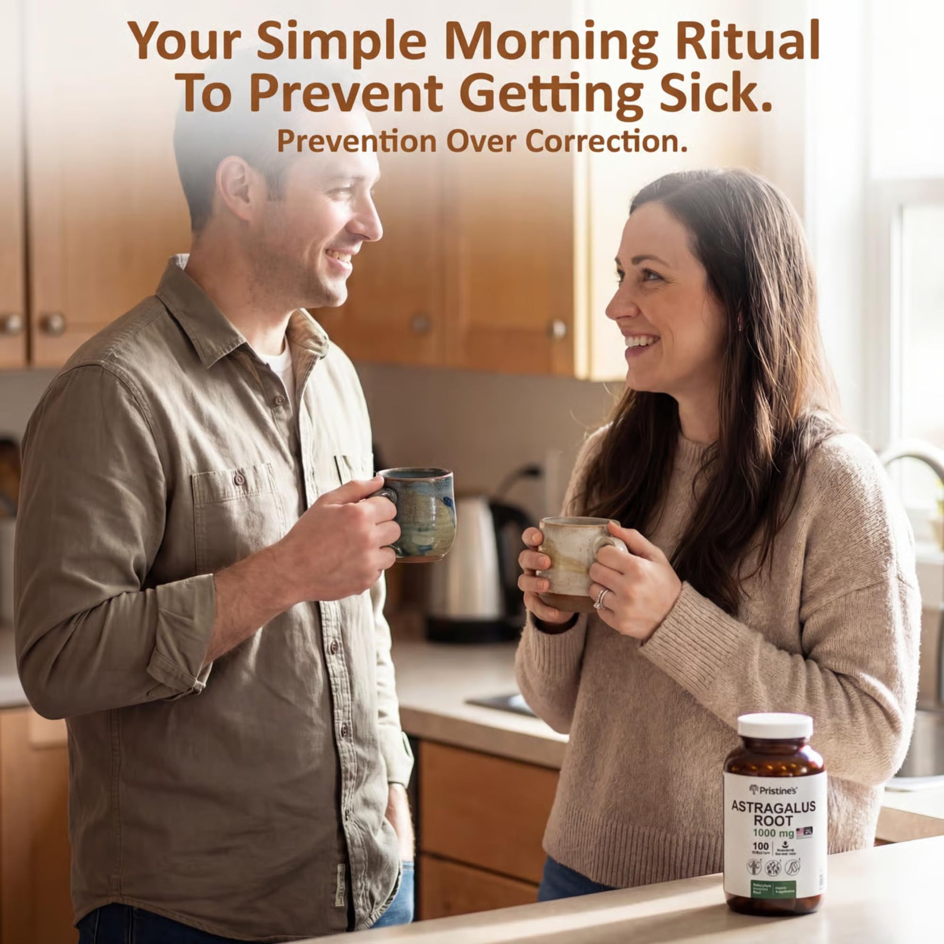 Pristine's Astragalus Root gluten free supplement capsule appearance and size detail