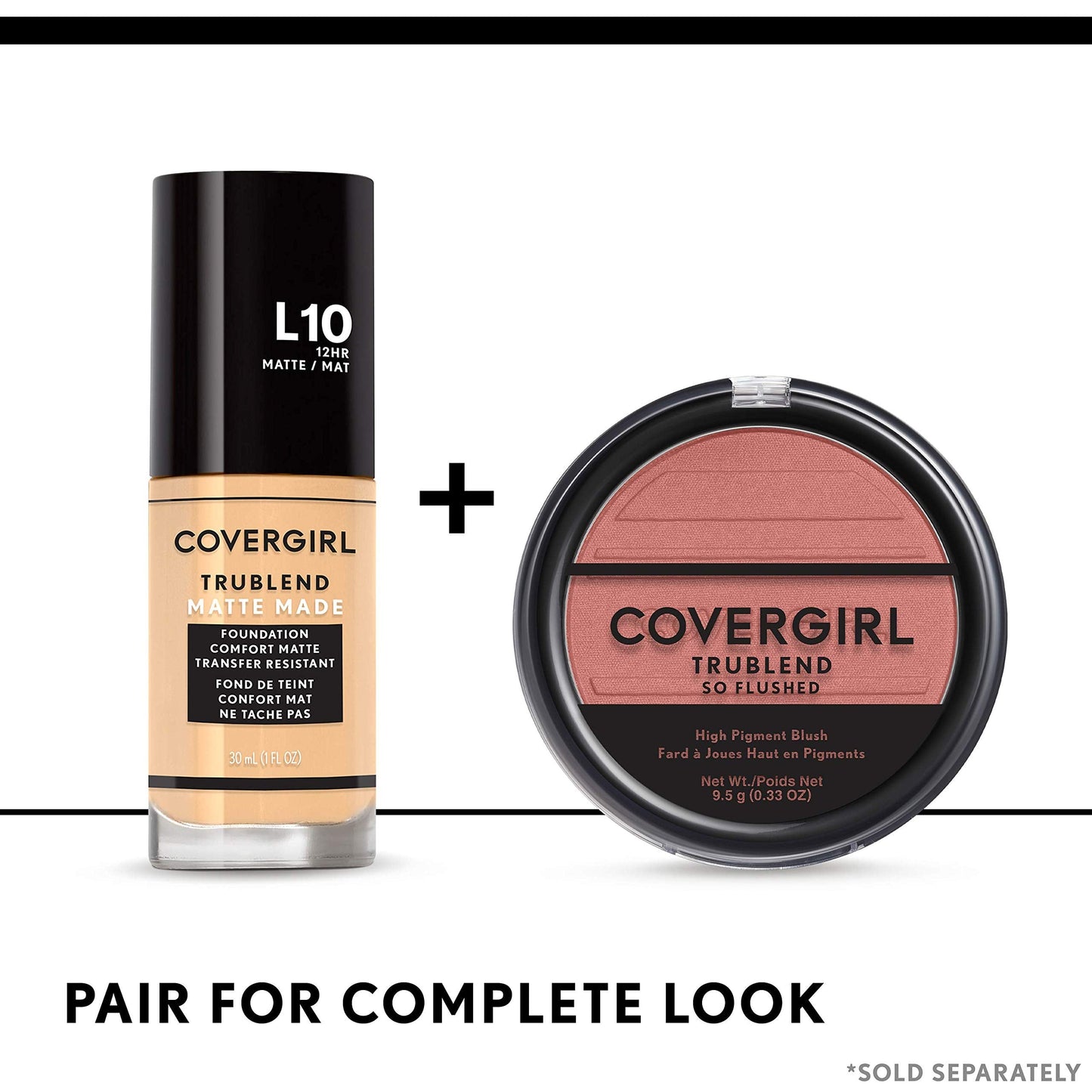 COVERGIRL blush makeup container angled view showcasing smooth formula