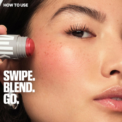 Authentic Milk Makeup Werk blush stick product shot on clean background