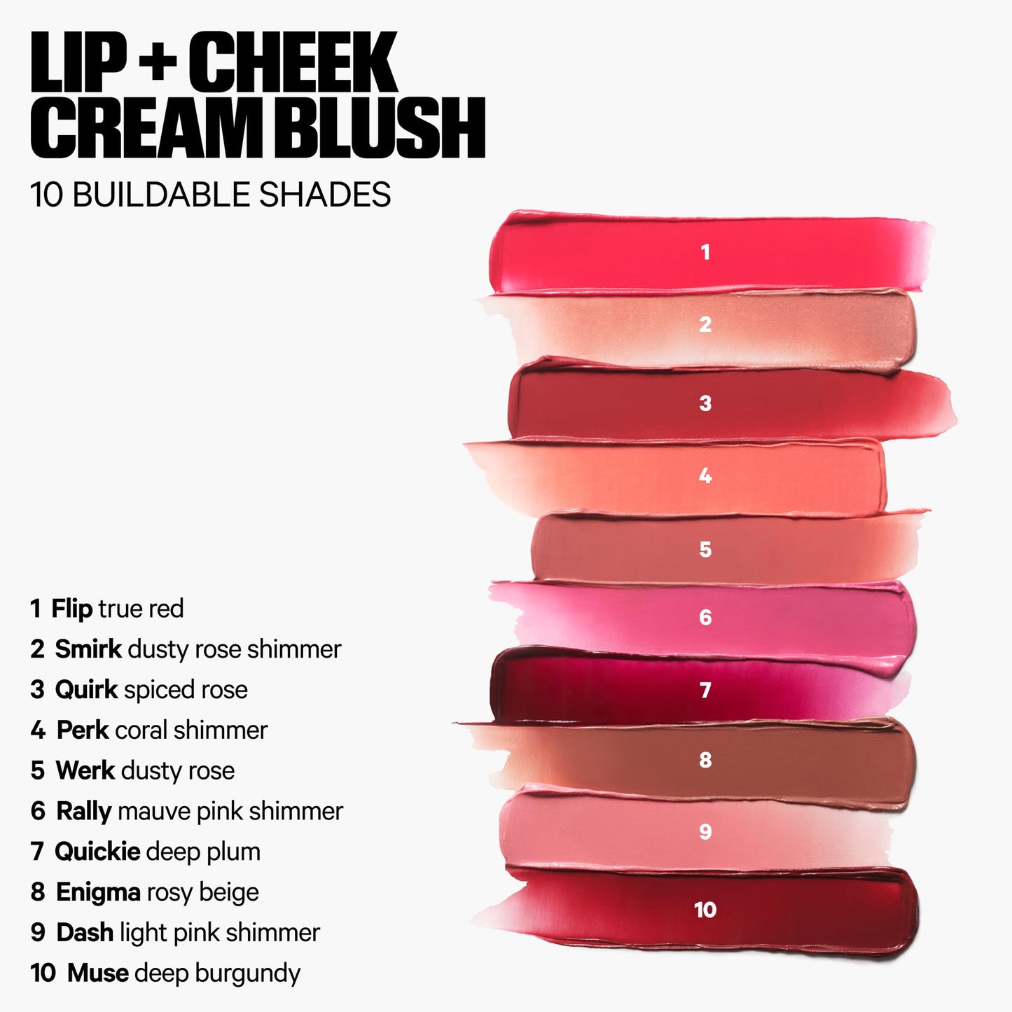 Non comedogenic cream blush stick top angle view open