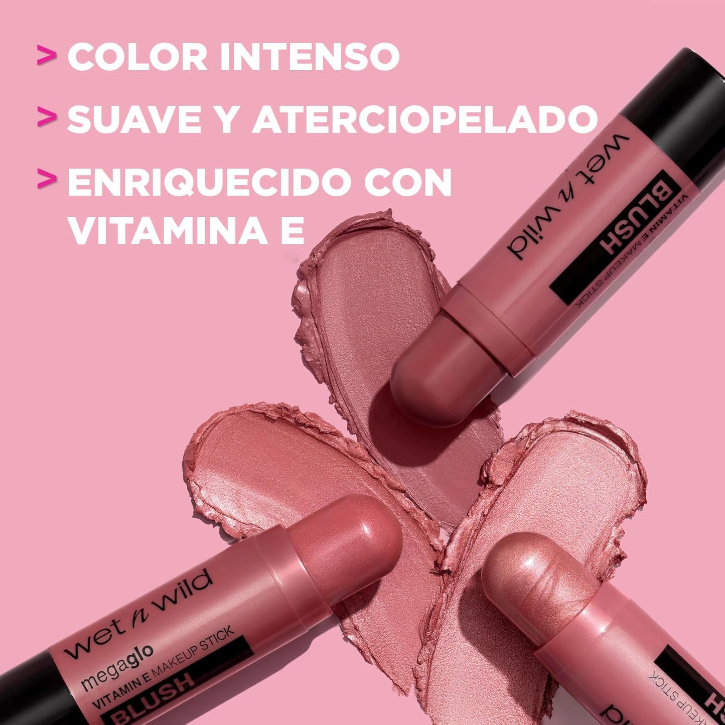 Authentic Wet N Wild velvet cream blush stick texture close up