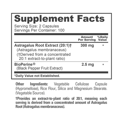 Authentic USA imported NusaPure Astragalus dietary supplement for cardiovascular health