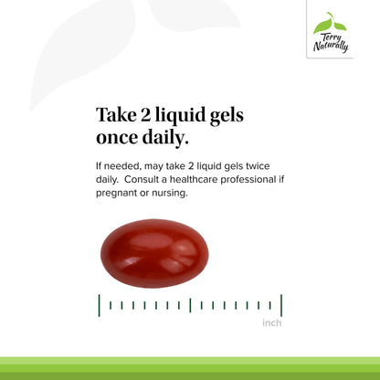 Supplement facts label of Terry Naturally CuraMed Acute Pain Relief