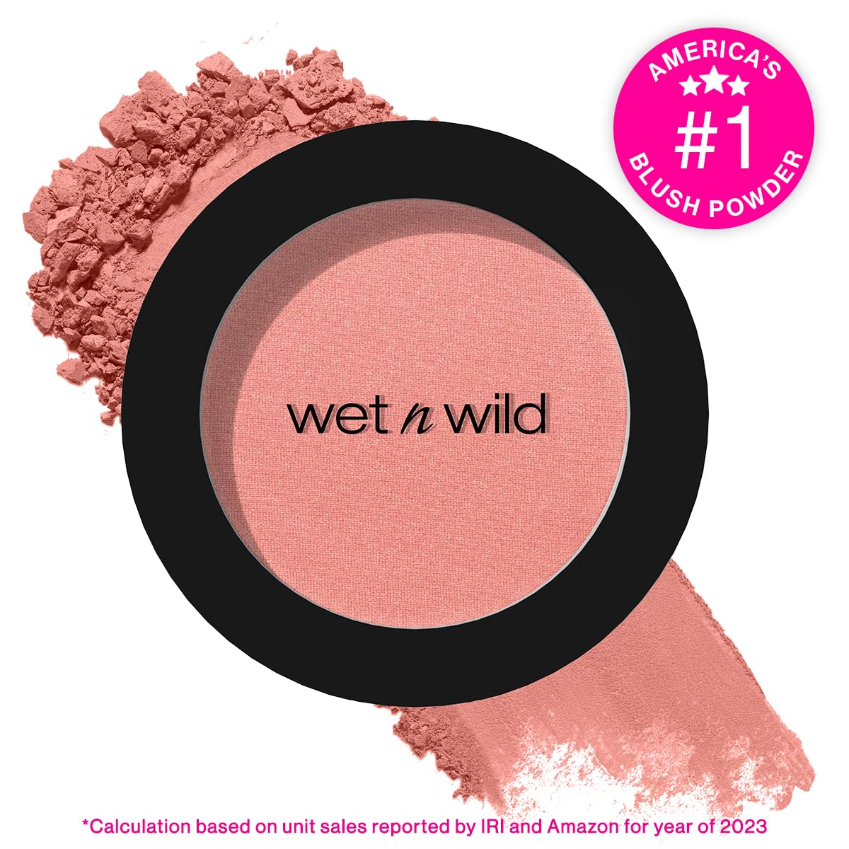 Wet N Wild Color Icon Blush powder pan close up texture