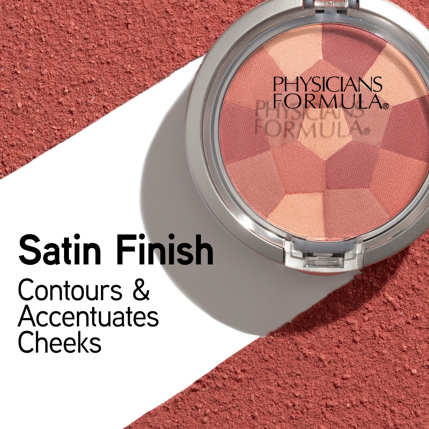 Physicians Formula multi colored blush open compact mirror view